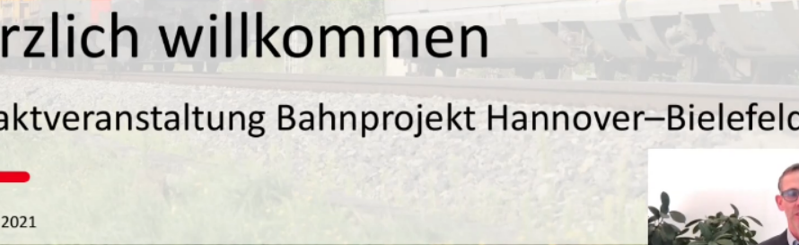 Video der Auftaktveranstaltung zum Planungsdialog des Bahnprojektes Hannover – Bielefeld