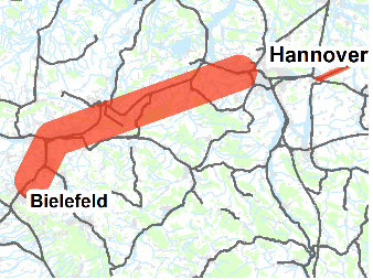 Bundesverkehrswegeplan 2030 (PRINS) Korridor Berlin-Hannover-Bielefeld