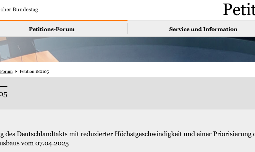 Neuberechnung des Deutschlandtakts!